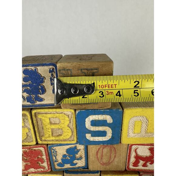 Vintage Disney Toy Blocks Lot of 24 Walt Disney Wooden, ABC, Alphabet Letter - Picture 7 of 7